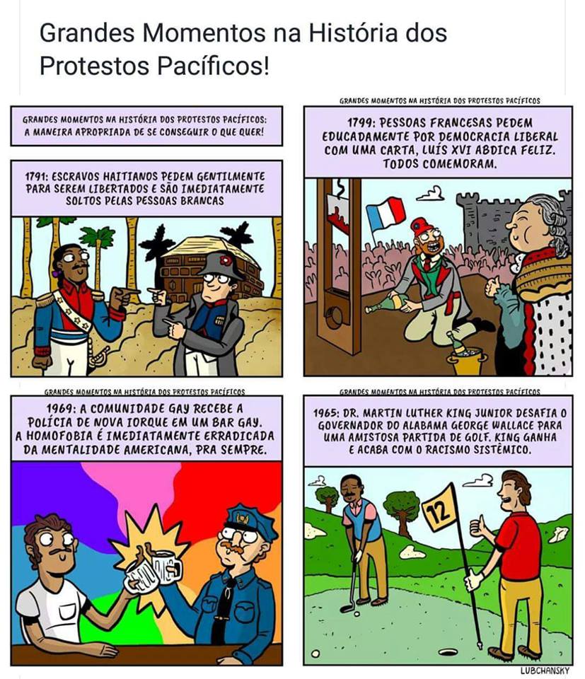 Grandes Momentos na História dos Protestos Pacíficos - Lubchansky